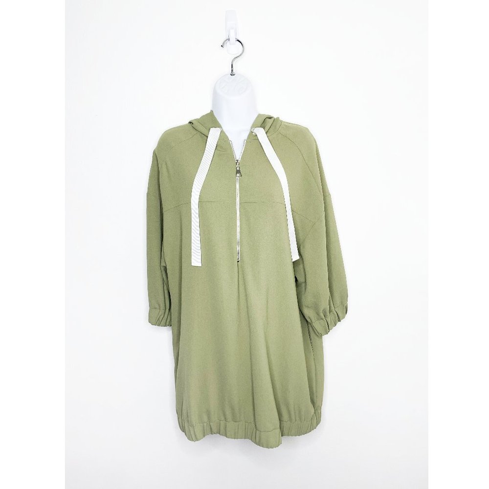 Zara - Green Zip Hoodie